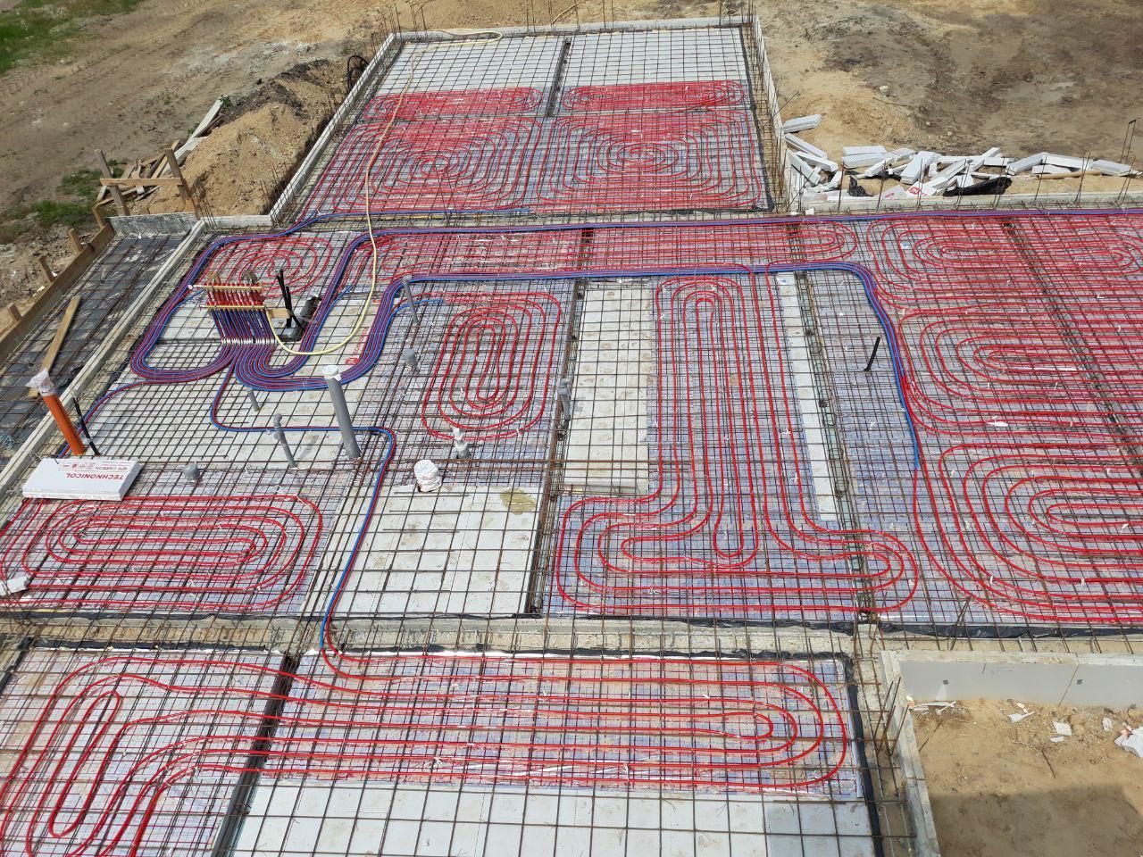 Radiant floor heating project work